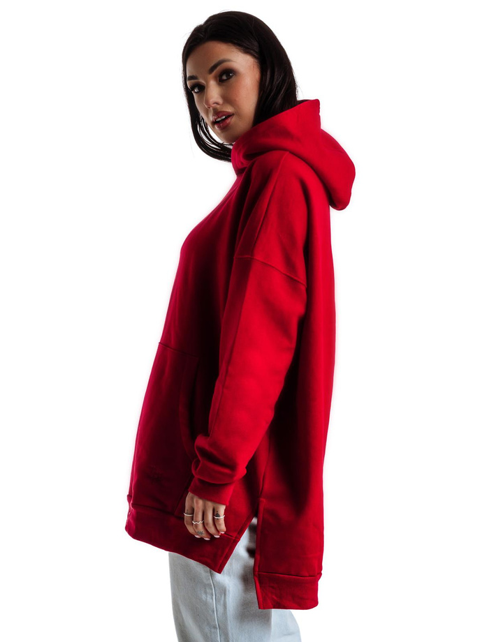 Women's hooded sweatshirt TLR043 - red
