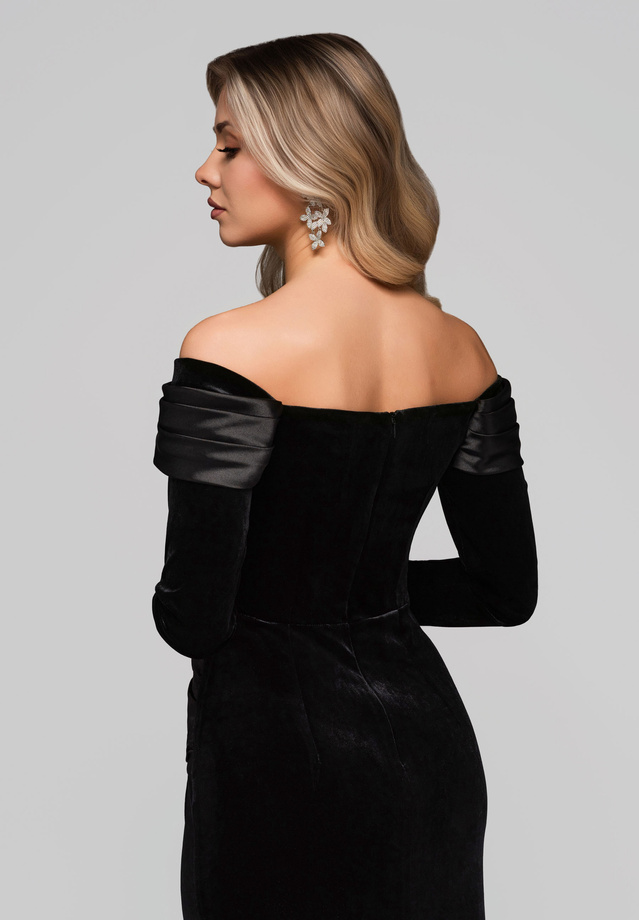 Sukienka wieczorowa LA-OM-DLR254 - black