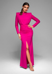 Evening dress LA-OM-DLR024 - fuchsia