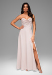 LA-OM-DLR083 Regular Fit raspberry evening dress