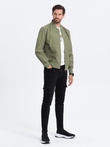 Men's classic bomber jacket - green V2 C439