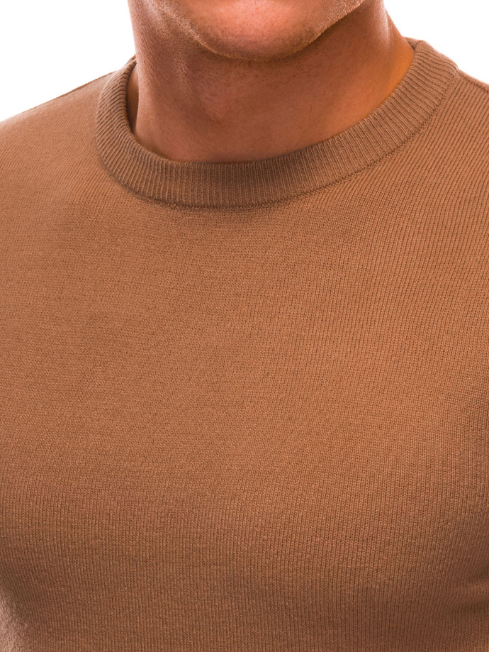 Men's sweater - light brown V2 EM-SWBS-0100