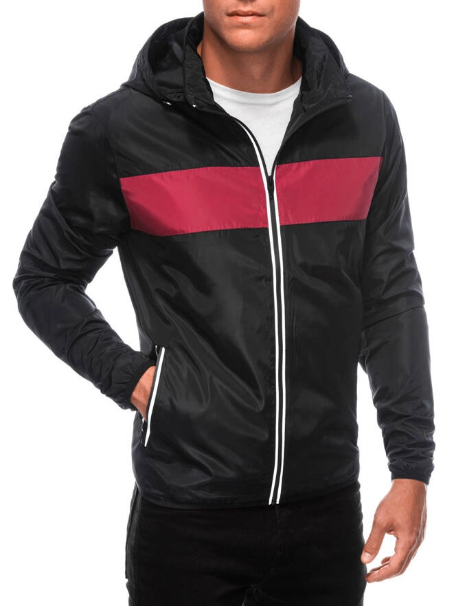 Men's mid-season jacket C628 - black