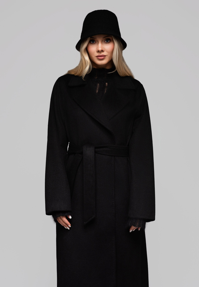 Men's minimalist coat with detachable vest - beige V1 OM-COLC-0139