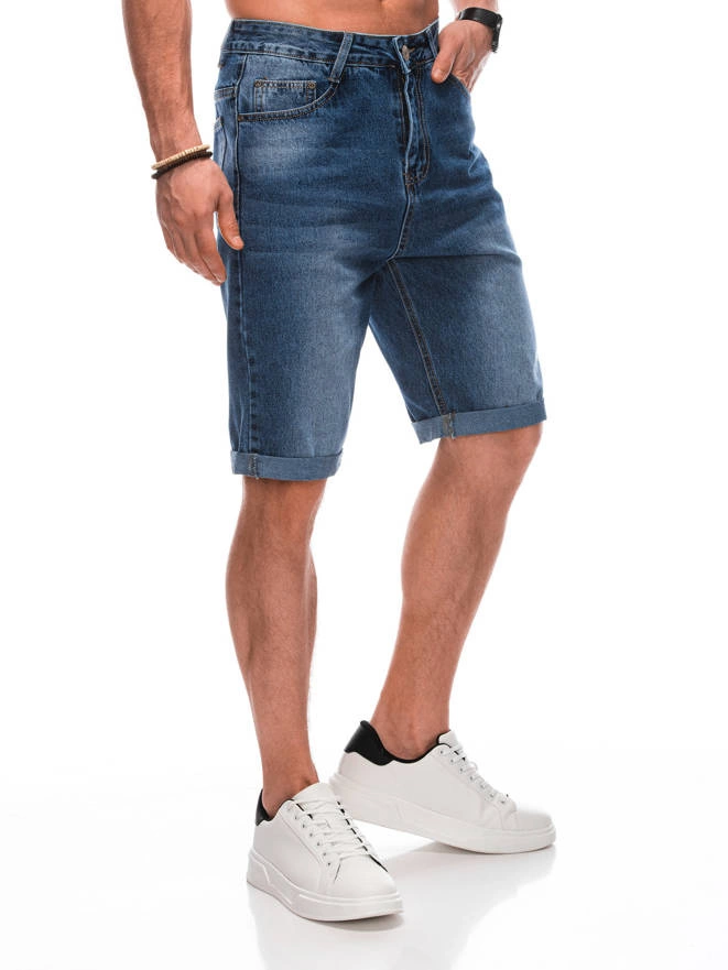 Men's denim shorts W478 - blue