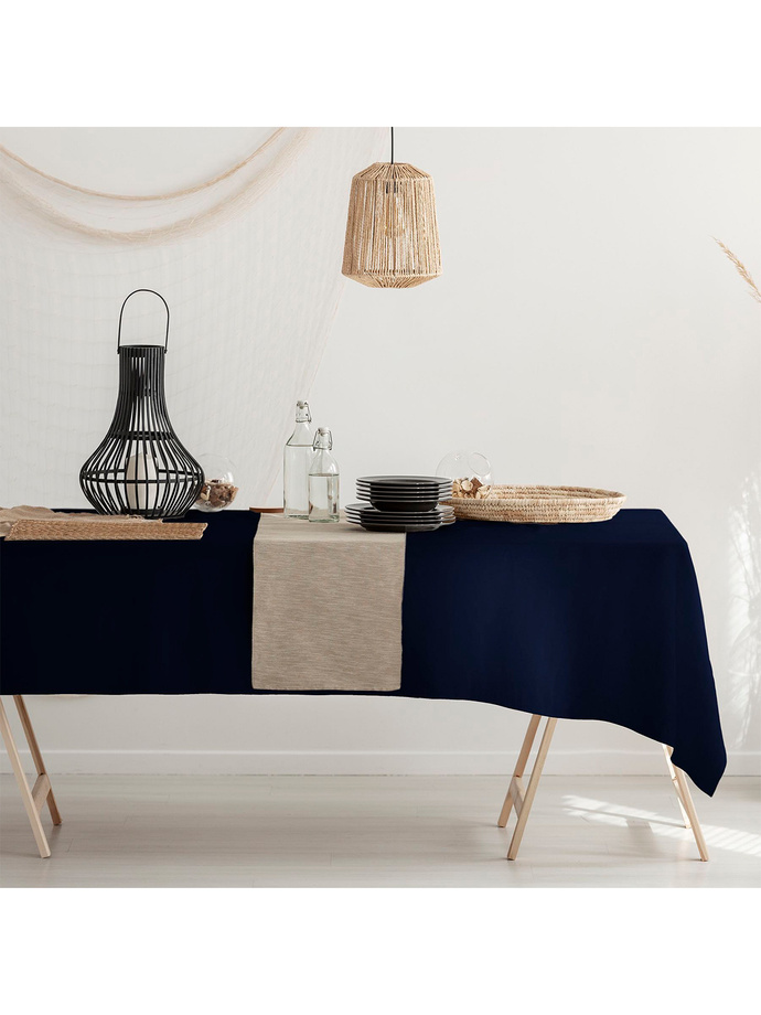 Stain-resistant tablecloth Viva A560 - navy