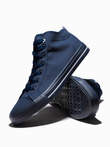 Buty męskie trampki T389 - granatowe