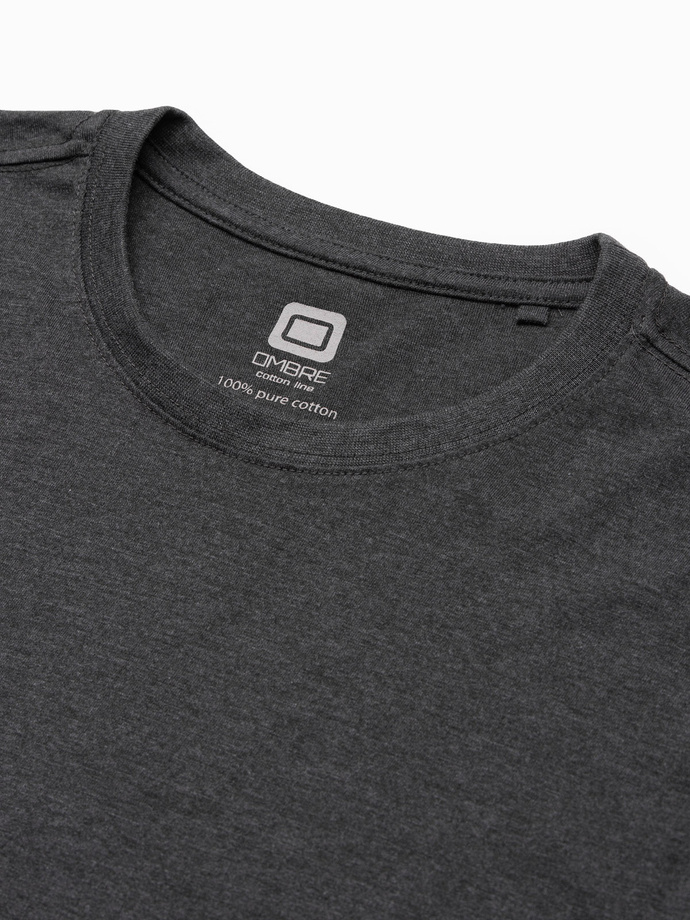 Men's plain longsleeve - dark grey L138