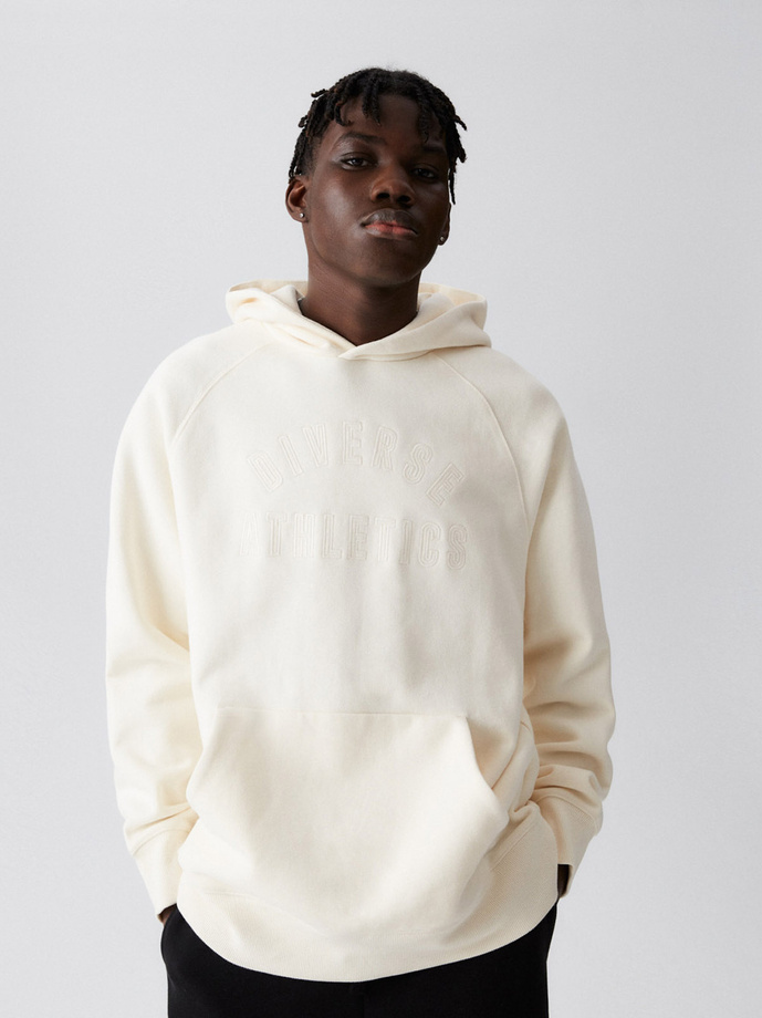 Men's sweatshirt ATH H 123 B1571 - ivory