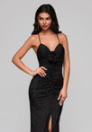 Evening dress LA-OM-DLR200 - black