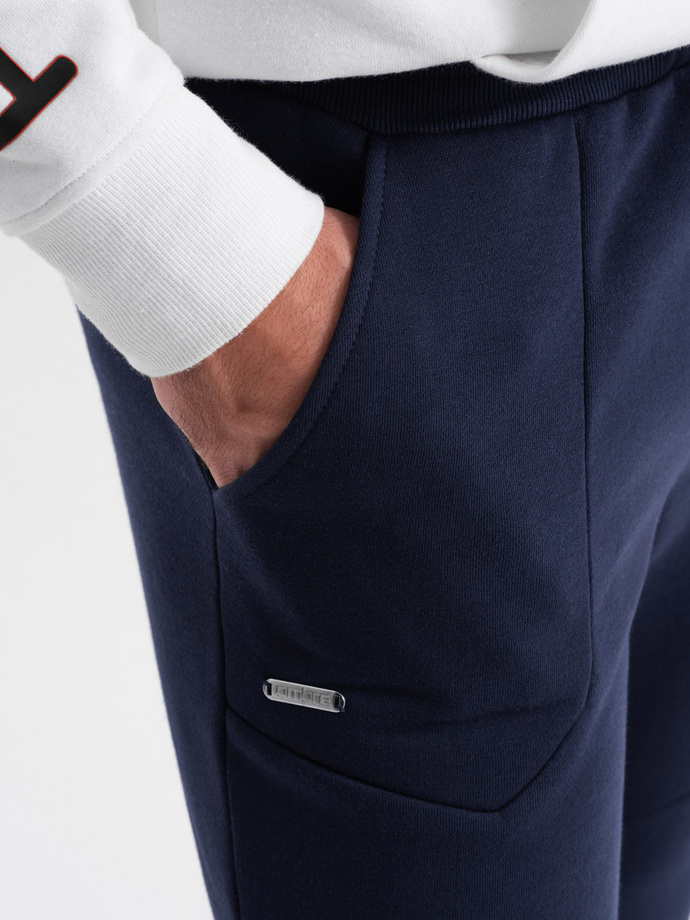 Men's sweatpants joggers - dark blue V4 OM-PASK-22FW-008