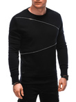 Men's sweatshirt with decorative zippers OM-SSNZ-22FW-005 - black V1