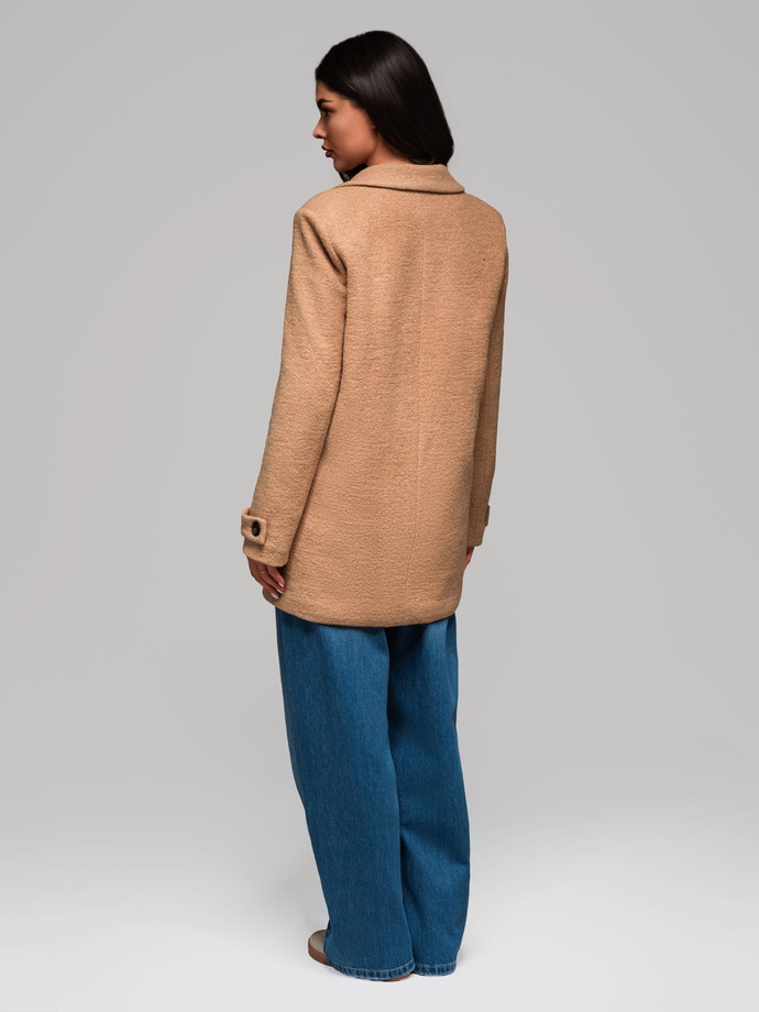 Fashionable women's coat CLR041 - brown