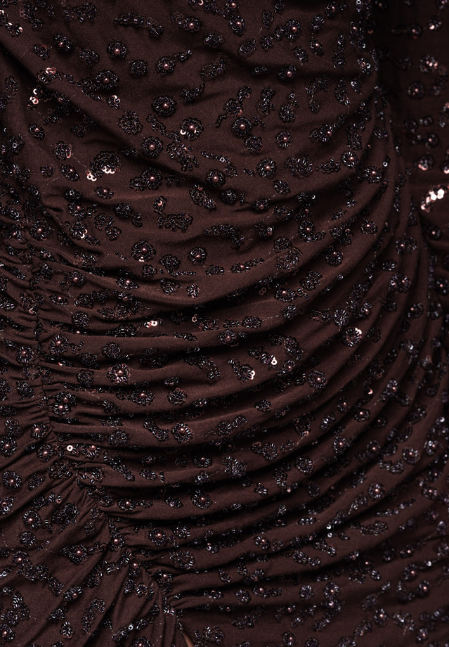 Evening dress LA-OM-DLR251 - brown