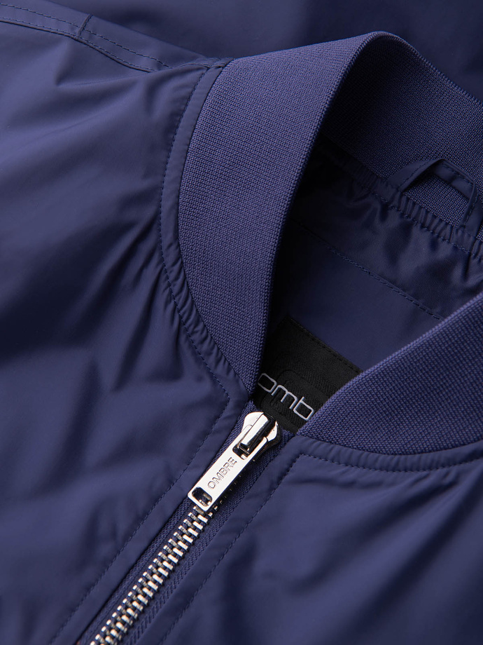 Men's classic bomber jacket - navy blue V4 C439