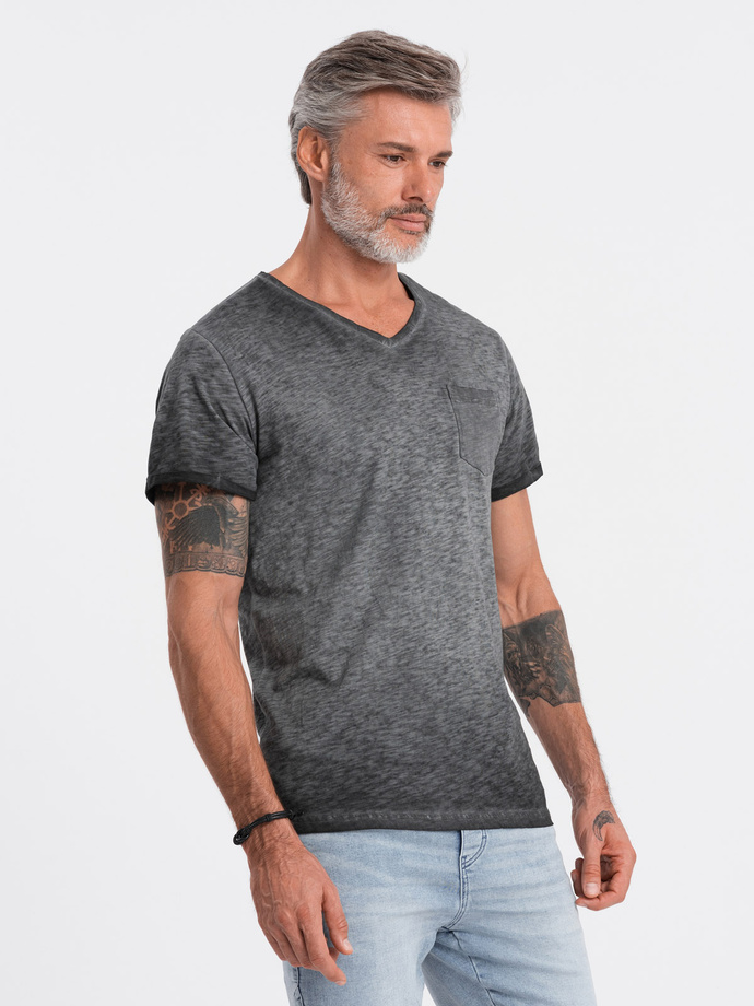 Men's plain t-shirt - black S1388