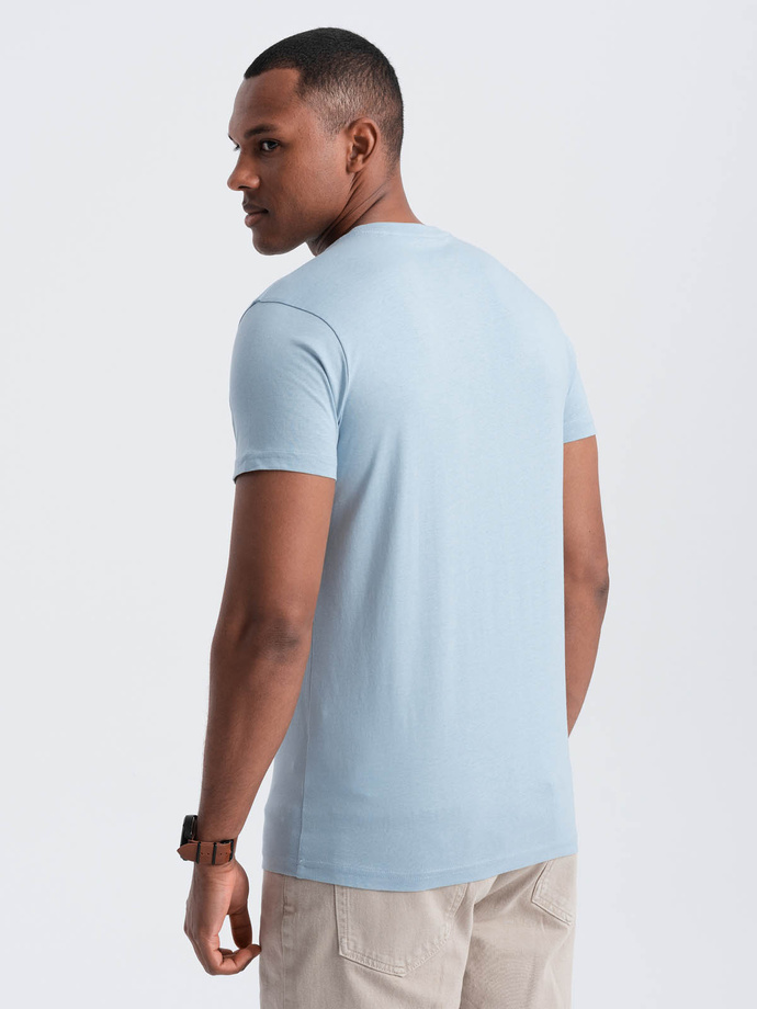 San Francisco men's printed cotton t-shirt - blue V1 OM-TSPT-0120