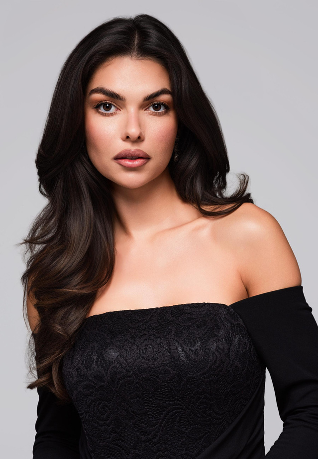 Evening dress LA-OM-DLR243 - black