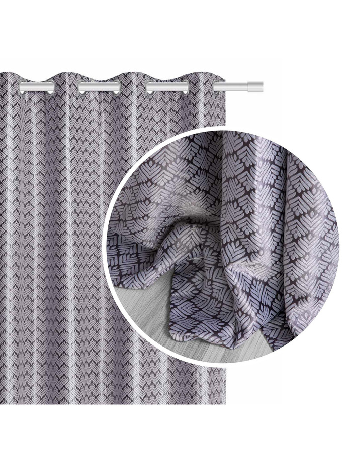 Blackout curtain 140x250 A486 - silver