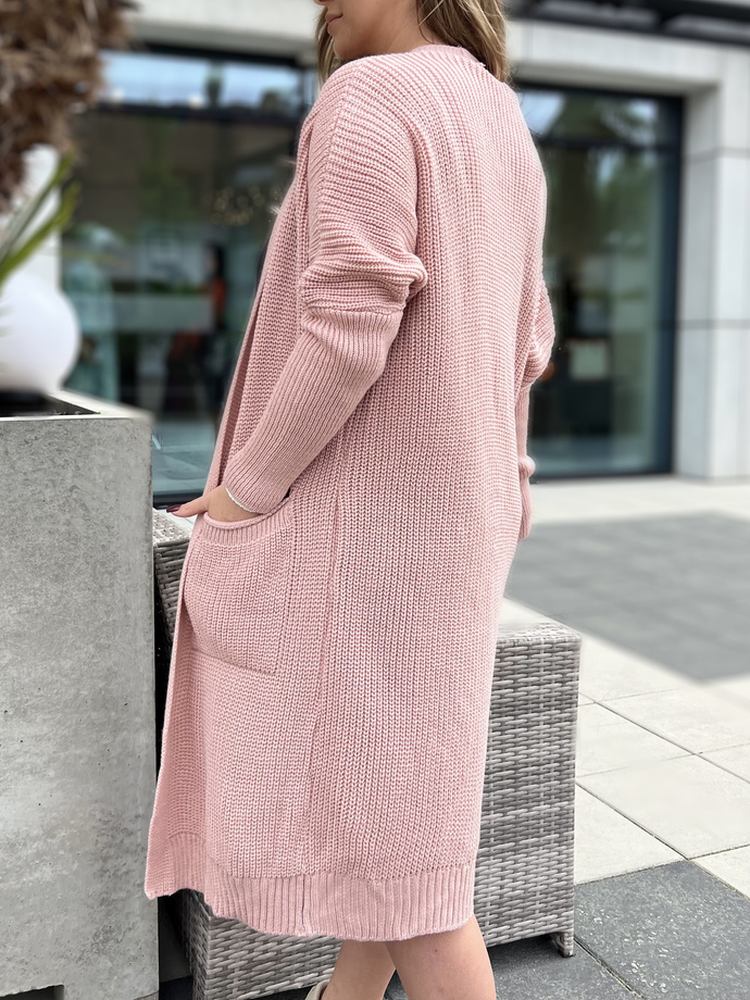 Sweter damski ELR027 - koralowy