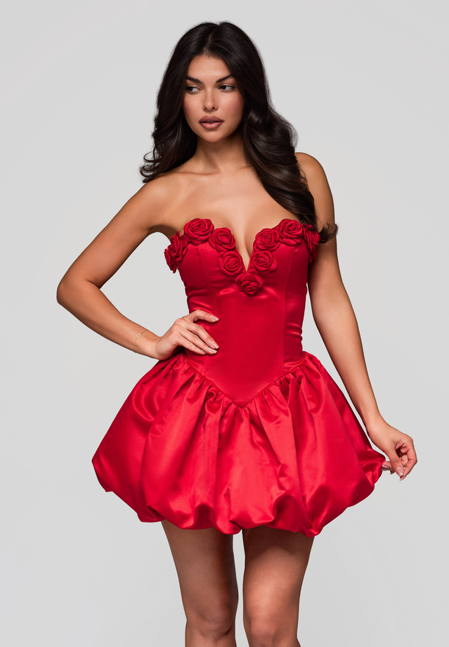 Evening dress LA-OM-DLR242 - red
