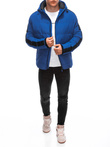 Men's quilted winter jacket - blue V3 EM-JAHP-0101