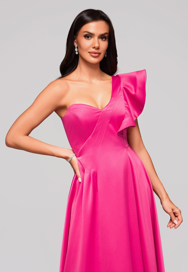 Evening dress LA-OM-DLR176 - fuchsia