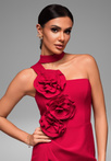 Evening dress LA-OM-DLR063 Regular Fit red