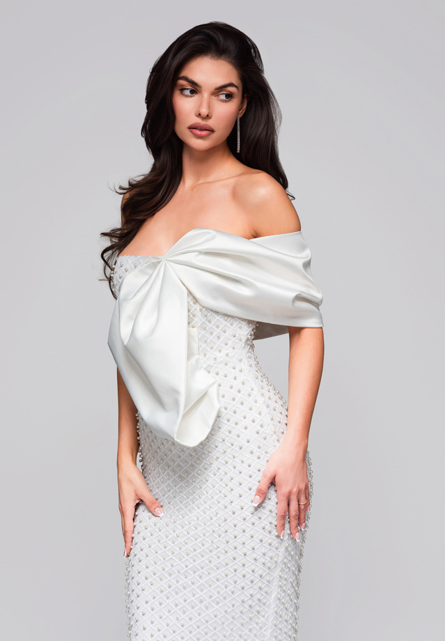 Evening dress LA-OM-DLR255 - white