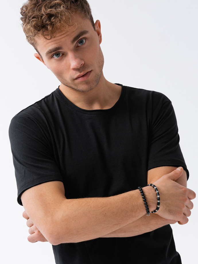 Men's cotton t-shirt - black S1378