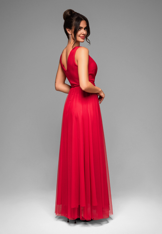 Evening dress LA-OM-DLR010 - red