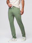 Men's sweatpants with unlined leg - green V3 OM-PABS-0206