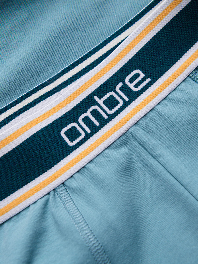 Classic fit men's boxer shorts with decorative elastic waistband - 3-pack mix OM-UNBO-0110