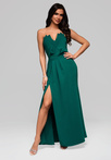 Evening dress LA-OM-DLR083 Regular Fit green