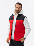 MEN'S QUILTED SLEEVELESS V63 - RED