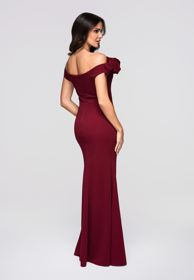 Evening dress LA-OM-DLR178 - burgundy