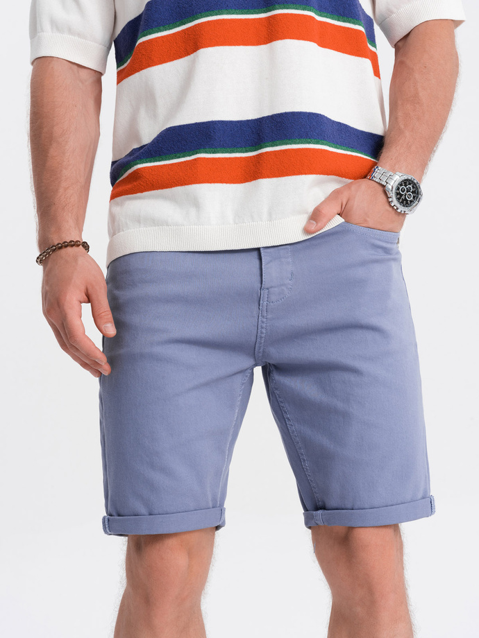 CHINO men's shorts - light blue V15 OM-SRDS-0103