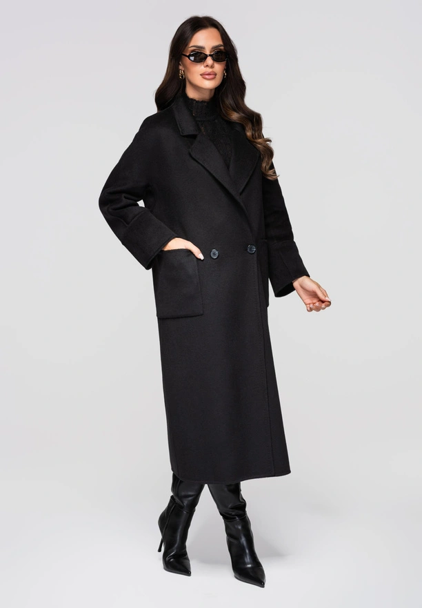 Women's coat LARICA OW-COLC-0110 v1 - black