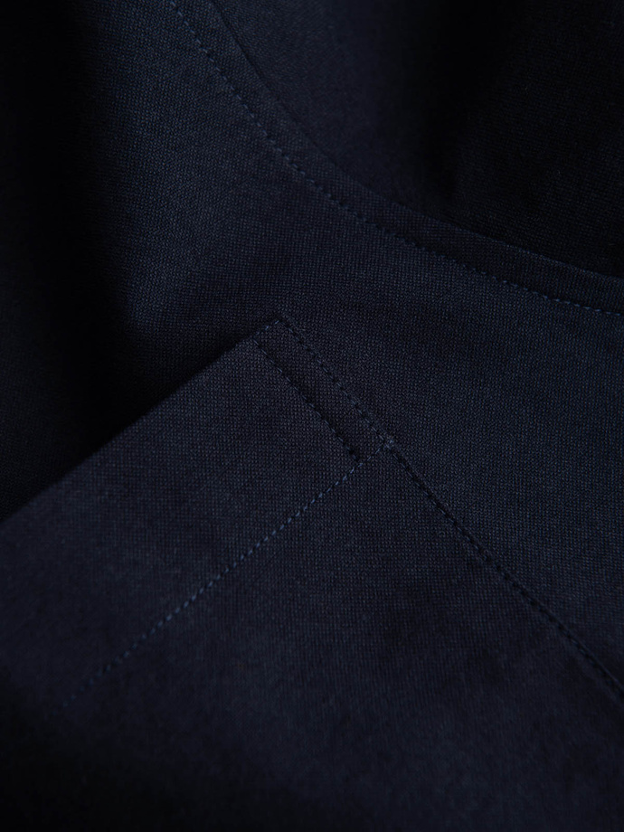 Men's cotton oxford shirt with REGULAR pocket - navy blue V5 OM-SHOS-0108