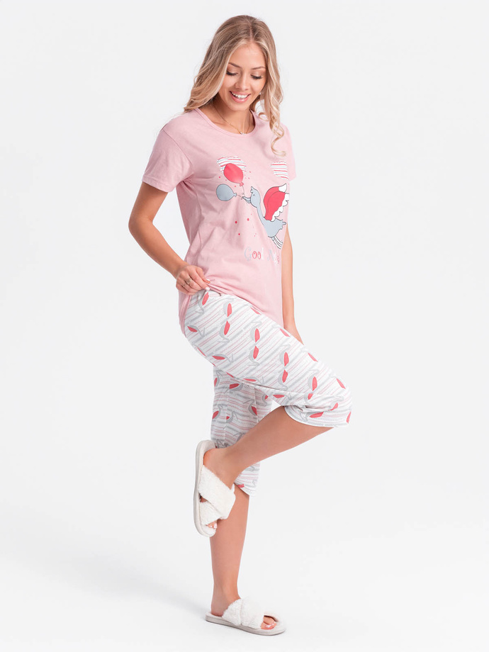 Women's pyjamas ULR261 - pink