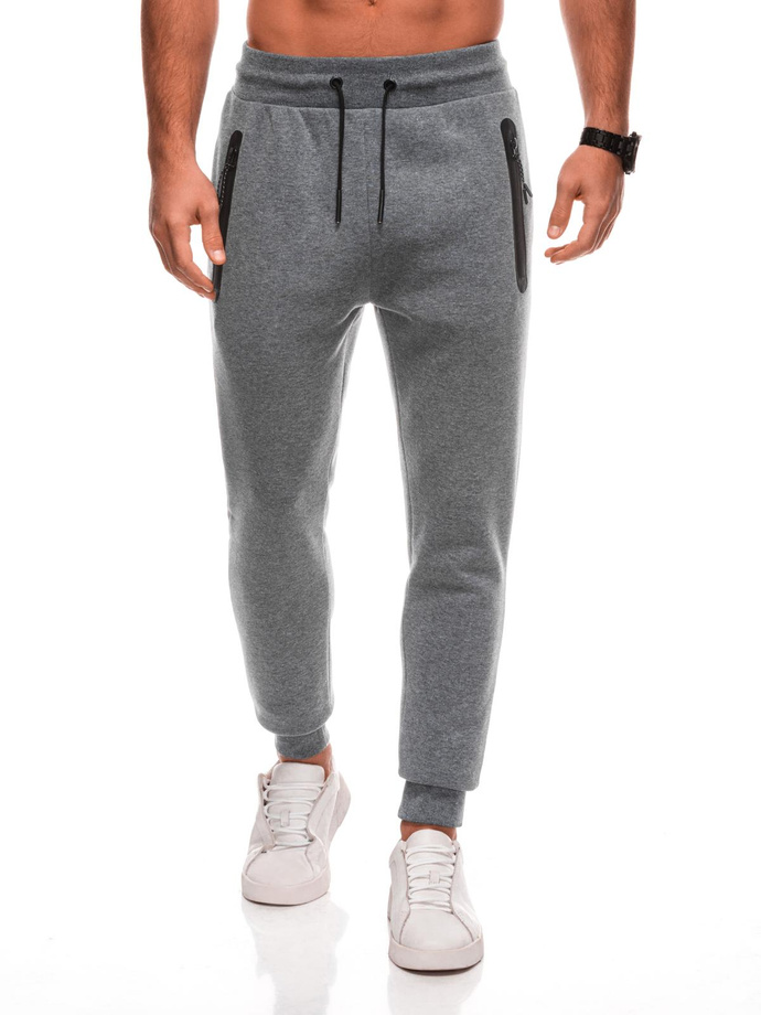 Men's BASIC uniform sweatpants - graphite melange V-7 EM-PABS-0104