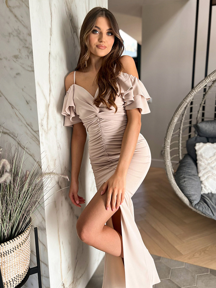 FLORENCE maxi dress DLR159 - beige