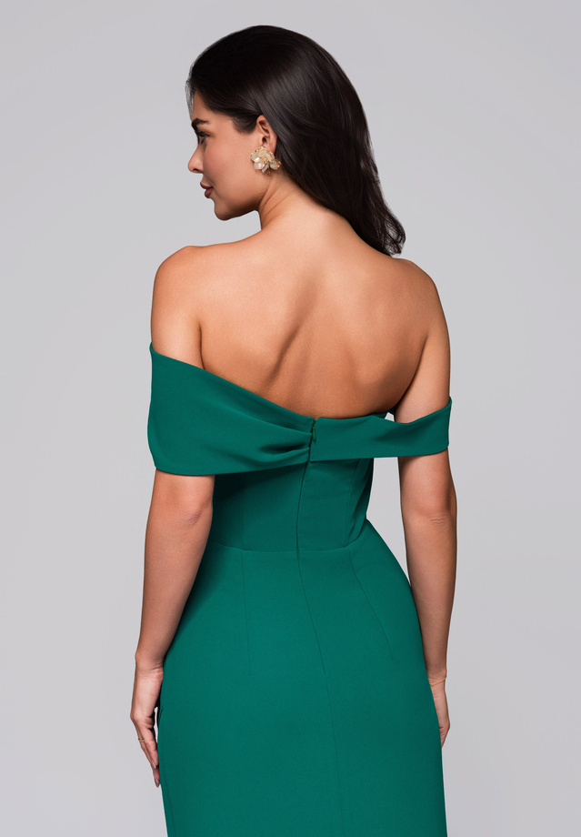 Evening dress LA-OM-DLR232 bottle green