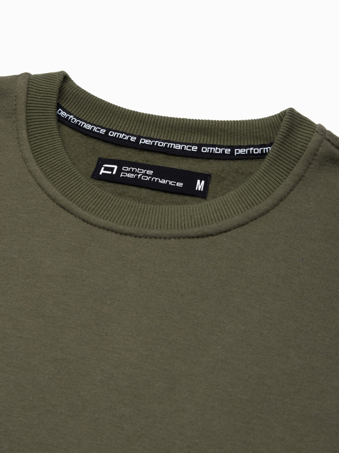 Men's sweatshirt - dark olive B1349