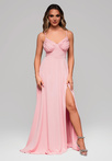 Evening dress LA-OM-DLR118 - dirty pink