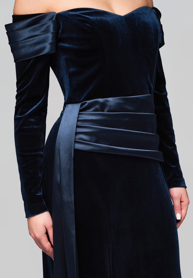 Evening dress LA-OM-DLR254 - navy