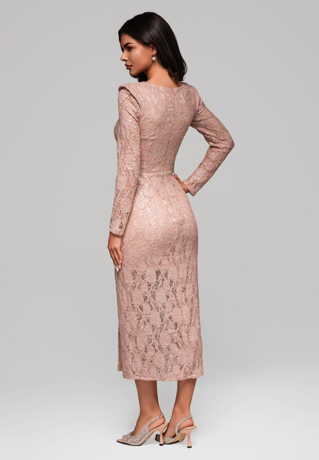Evening dress LA-OM-DLR210 - pink