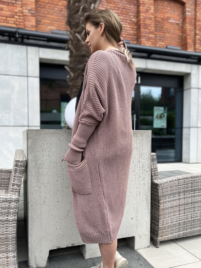 Sweter damski ELR027 - różowy