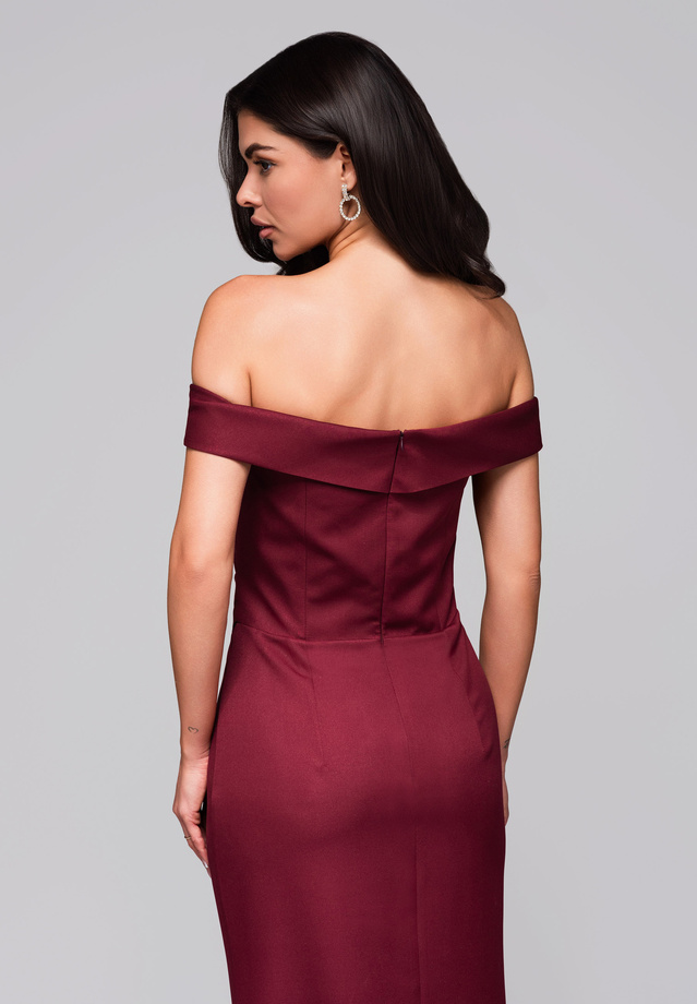 Sukienka wieczorowa LA-OM-DLR248 - burgundy