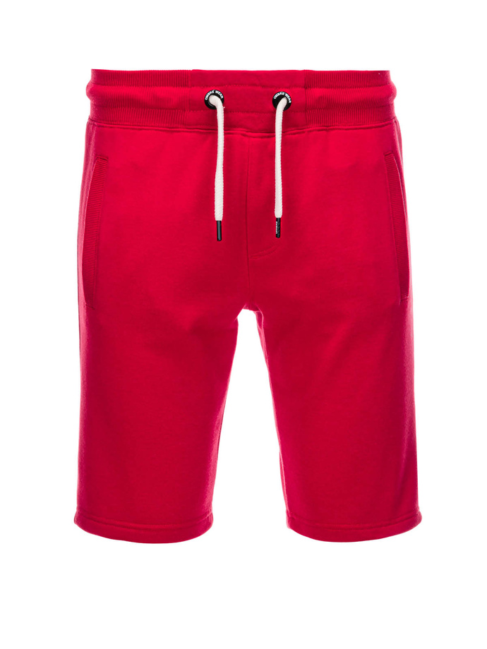 Men's short shorts with pockets - red V7 OM-SRBS-0109